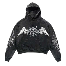 Cargar imagen en el visor de la galería, Venza 'Fallen Angel' Acid Wash Hoodie