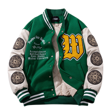 Cargar imagen en el visor de la galería, Venza 'Letterman W' Varsity Jacket