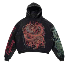 Cargar imagen en el visor de la galería, Venza 'Crimson Dragon' Heavyweight Hoodie

