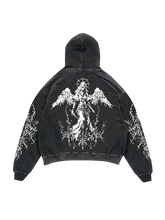 Cargar imagen en el visor de la galería, Venza 'Fallen Angel' Acid Wash Hoodie
